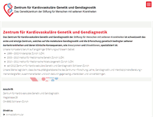 Tablet Screenshot of genetikzentrum.ch